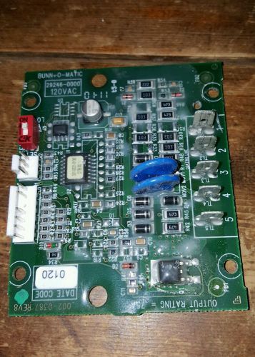 Bunn o Matic timer Control Board # 29246-0000 # 002-0387 REV8 Coffee Maker