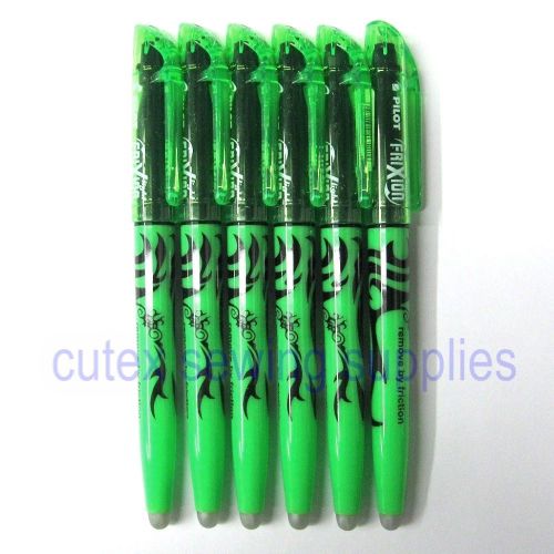 Pilot FriXion Light Erasable Highlighter, Green  - 6 Pack