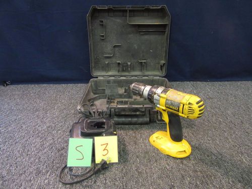 DEWALT DW987 CORDLESS DRILL 18V VOLTS DRILL 1/2&#034; DRIVER TOOLS SCREW CASE USED