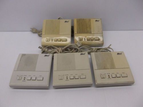 Set of 5 Novi WI-2 CN Two Channel Intercom Systems  A/C Power Line Transmission