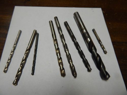 Twist Drill Bits lot of 8 pcs 11/64--1/2