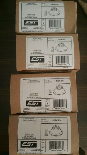 NEW EST EDWARDS SIGA-PS PHOTOELECTRIC SMOKE DETECTORS X4