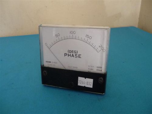 Nishizawa U-100 (DEG) Phase Taut Band Class 2.5 1000V 200uA 0-200