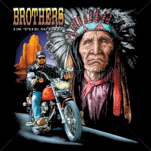 Brothers in the Wind Motorcycle Biker HEAT PRESS TRANSFER -ONE DOZEN!