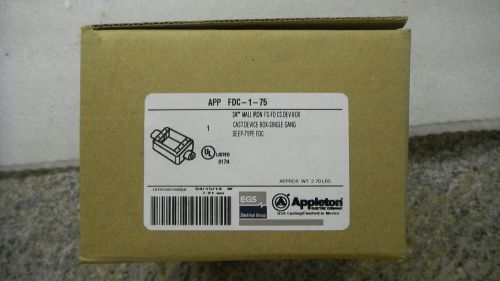 APPLETON FDC175  3/4&#034; TYPE FD BOX FDC-1-75  FDC2