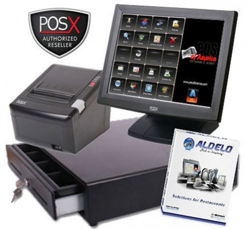 NEW ALDELO PRO RESTAURANT BAR BAKERY PIZZA RETAIL TOUCHSCREEN POS-X NEW