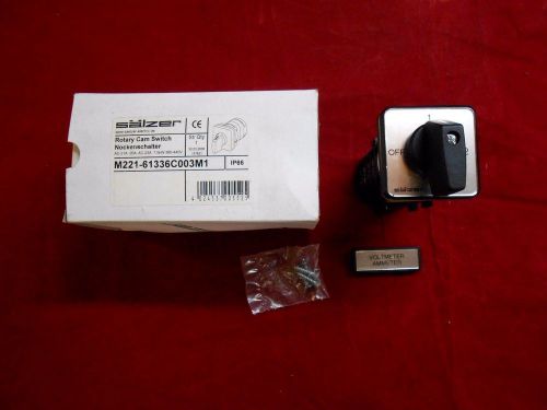 New In Box Salzer Rotary Cam Switch M221-61336C003M1 7.5 kw 440v