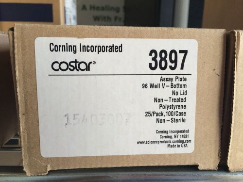 Corning 3897 Assay Plate, 96-Well, V-Bottom, No Lid, 21/Pk