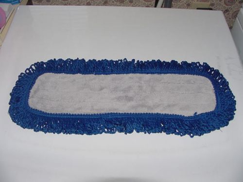 35 Microfiber 18&#034; Dust Mop Head Machine Wash 80 Polyester 20 Polyamide Fringe Bl