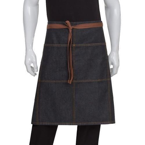 Chef Works AW049-BLK-0 Memphis Bistro Apron, Black New