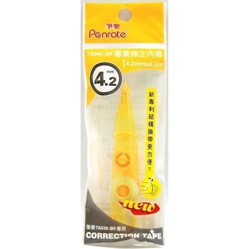 PenroteCorrection Tape Refill 4.2mm Orange  TS040-2N