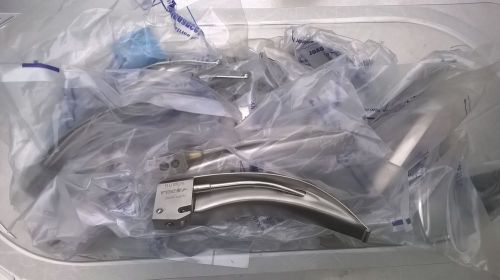 57 Rusch Focs Laryngoscope fiberoptic blade lot Mac 3, 3.5, 4, 57 total