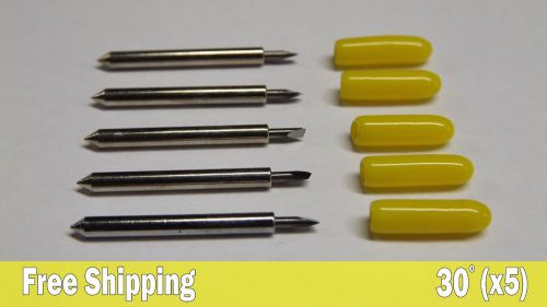 30° Blade for Roland Cricut GCC Vinyl Cutters Cemented Carbide - 5 Pack