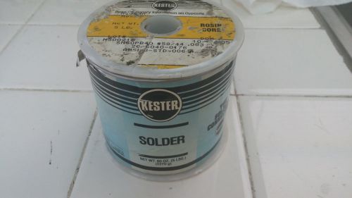 Kester 44 rosin core solder 60/40 .083 5 lb spool  for vacuum tube electronics for sale