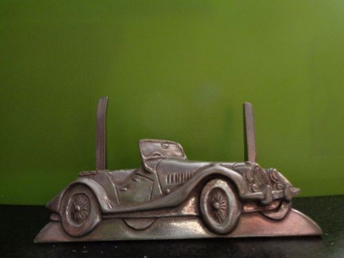 Antique car, Card Holder Pewter