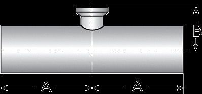 1-1/2&#034; x 3/4&#034; Weld x Weld x Short Reducing Clamp Tee, 316L SS, SFF4 (PM)