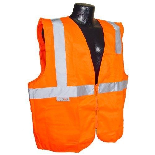 Radians sv2zos2x polyester solid knit economy class 2 high visibility vest with for sale