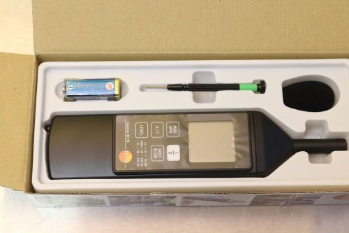 New Testo 815 Series Sound Lever DB Meter 32-130 db +/- 1 db acc 0.1 resolution