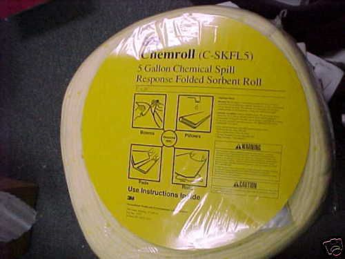 3M 5 Gallon Chem  Spill Sorbent Chemroll C-SKFL5 ZA-400