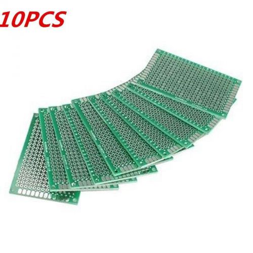 10pcs Double Side 5x7 cm Prototype Universal FR-4 Glass Fiber PCB Board