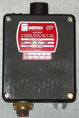 Barksdale B2T Bourdon Tube Pressure Switch B2T-A120SS