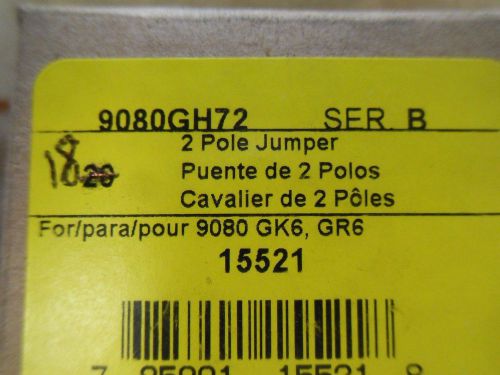 (Q13-4) 1 LOT OF 18 NIB SQUARE D 9080GH72 2 POLE JUMPERS