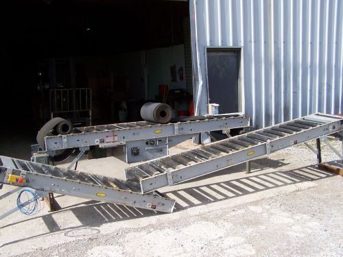 Hytrol 190-RB Roller Bed Type Powered 18&#034; Wide Belt Conveyor 28&#039; OAL X 24&#034; OAW