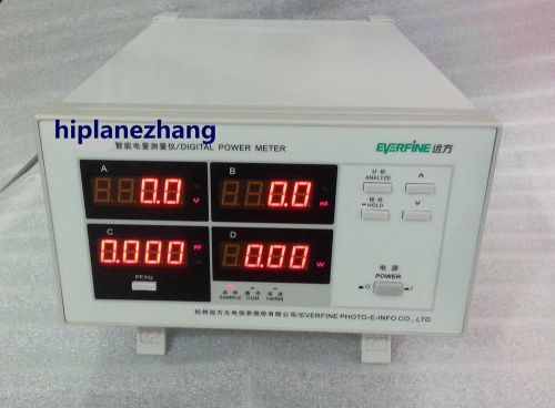 Power Factor &amp; Power Meter 5mA-20A Harmonic Distortion Analyzer RS232 PF9811