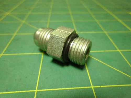 HYDRAULIC FITTING 3/8 JIC 37 DGREE X #6 SAE ORB MALE (QTY 1) #59946