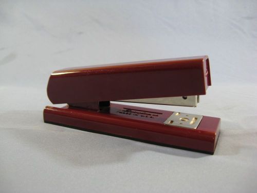 Vtg. Swingline Dark Maroon Desk Stapler 5&#034; Made USA