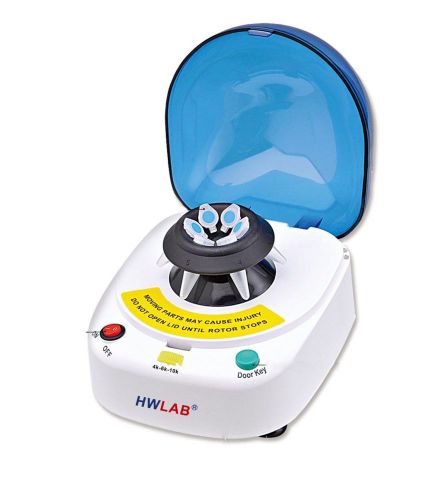 HWLAB® Multi-Speed 4K-6K-10K Desk Top Mini Centrifuge, 4,000-10,000 RPM