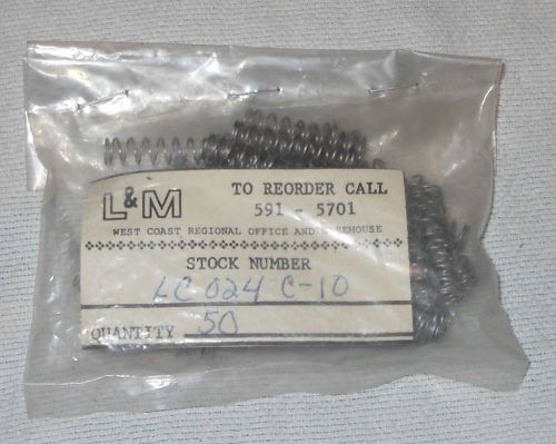 NIP L&amp;M West Coast Regional Office &amp; Warehouse Springs Pack of 50 NEW