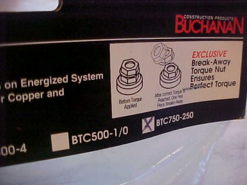 BUCHANAN MINT IN PKG. INDUSTRIAL INSULATING CONNECTOR BTC750-250