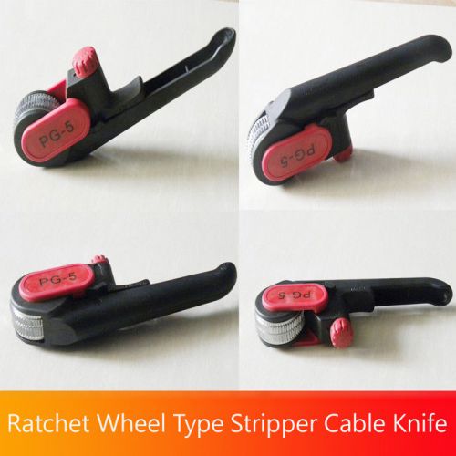 Ratchet Wheel Type Stripper Cable Knife PG-5 Cable Stripper For 25mm Comm/PVC/LV