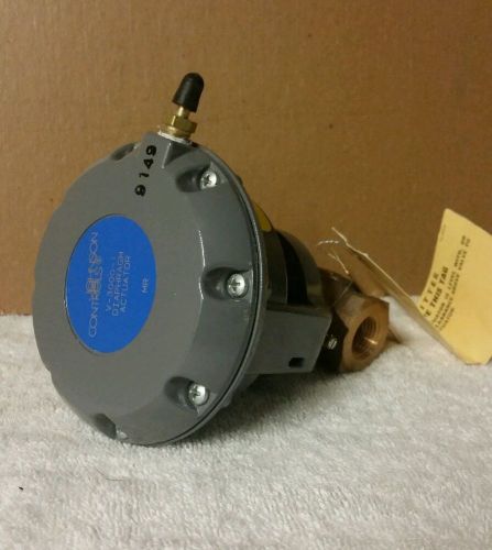 JOHNSON CONTROL VALVE W/V-3000-1 DIAPHRAGM ACTUATOR, 3/4&#034; THREADED, NEW-IN BOX