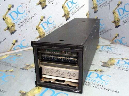 TOSHIBA 738 A52BBAA2 50/60 HZ 30 VA 90-130 VAC 4-20mA DC STRIP CHART RECORDER