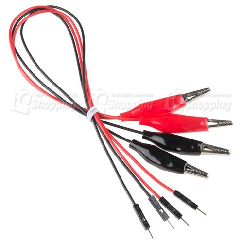 1 bag of alligator clip with pigtail (4 pack),original from sparkfun for sale