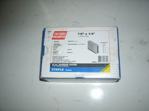 Fasners Unlimited 7/8&#034; x 1/4&#034; Staple Item# 288731 Model#EB22 UPC#(763555223422)A