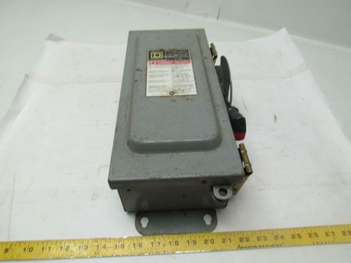 Square d hu361awk 30amp 600vac/ 600vdcsafety switch disconnect non-fused for sale
