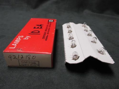 NEW NOS Lot of (10) Chicago Miniature CM388 388 Miniature Light Bulbs 28V