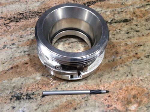 Kockek 4.5&#034; male nh (?) to 4&#034; storz fire hose coupling polished aluminum w/ lock for sale