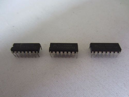 Lot of 3 Motorola MC14556B 16-Pin Ic Processor Chips