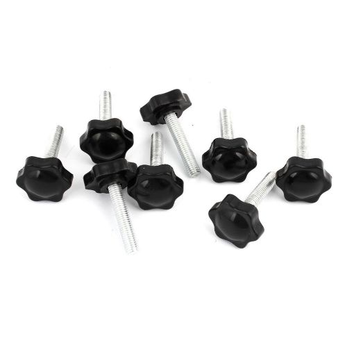 M8 x 40mm male thread 32mm star head dia screw on type clamping knob 8 pcs for sale