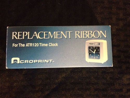 Acroprint atr120 time clock replacement ribbon red black part 39-0127-000 nip for sale