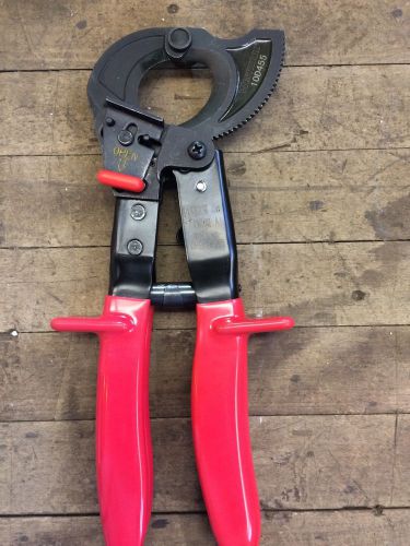 WESTWARD 10D455 Cable Cutter, Ratchet, 10 In L, 600 MCM