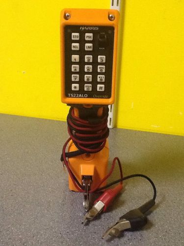 UPGRADED HARRIS TS22ALO HF SPKPHONE  BUTT SET W/DATA LOCK/OVERRIDE / ABN CLIPS