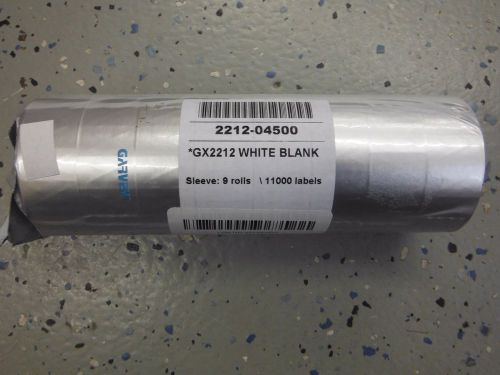 Garvey White Blank Labels 9 Rolls -GX2212 (K24)