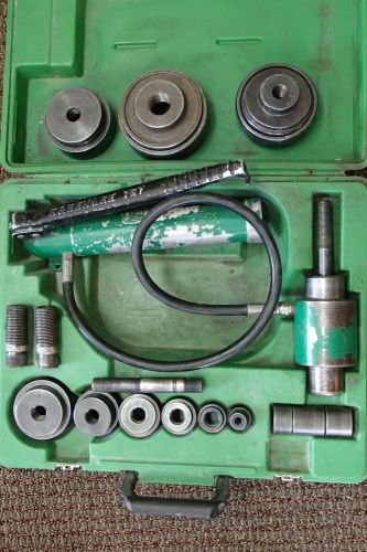 Greenlee slug buster knockout punch hydraulic driver set 1/2&#034; - 3 1/2&#034; 7306sb for sale