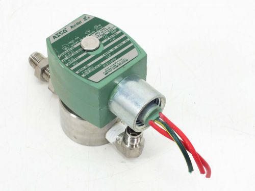 ASCO 2-Way Solenoid Valve 1/4&#034; Pipe 500 PSI 10.6W Red-Hat 8262G080