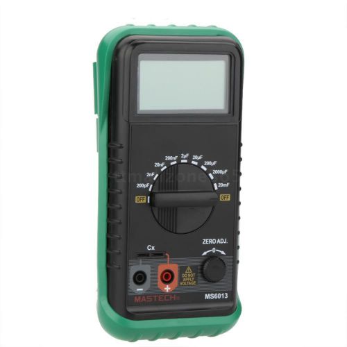 MS6013 LCD 1999  Digital Capacitance Meter Capacitor Tester Range 200pF~20mF